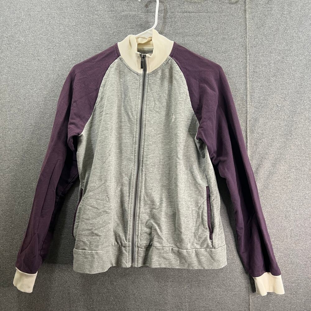 Penguin Womens Small Jacket Gray Long Sleeve Full Zip
